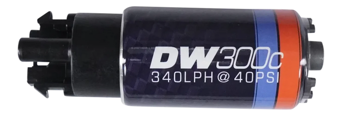 DeatschWerks 340lph DW300C Compact Fuel Pump w/ Mounting Clips - Installation View