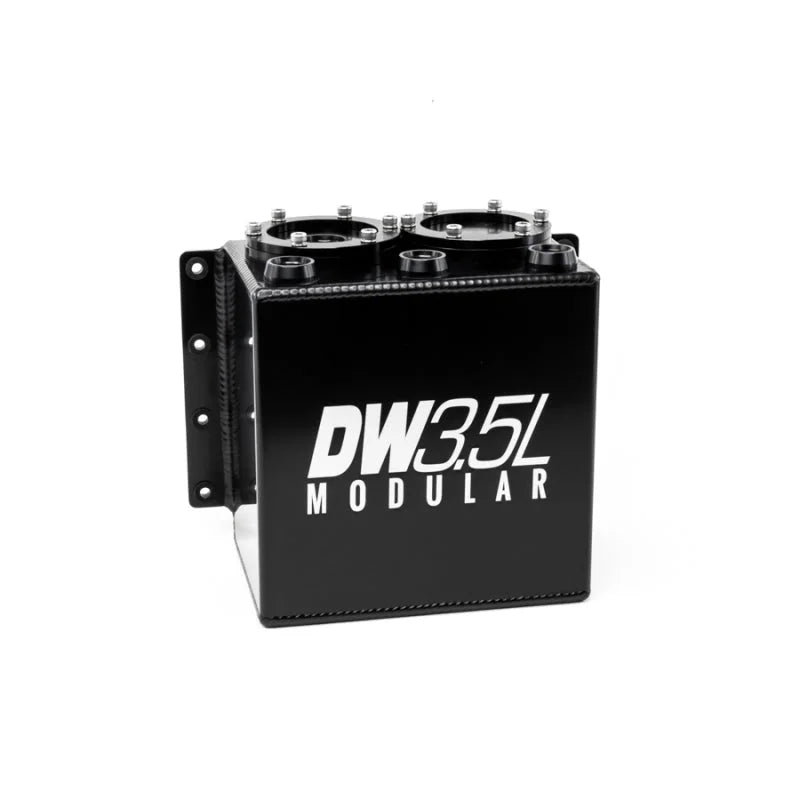 DeatschWerks 3.5L Modular Surge Tank (Fits 1-2 DW350iL Fuel Pumps - Pumps Not Included) - Side View