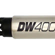 Load image into Gallery viewer, DeatschWerks 415LPH DW400 Fuel Pump w/9-1047 Install Kit 15-17 Ford Mustang V6/GT w/ 1/8in Venturi - Back View