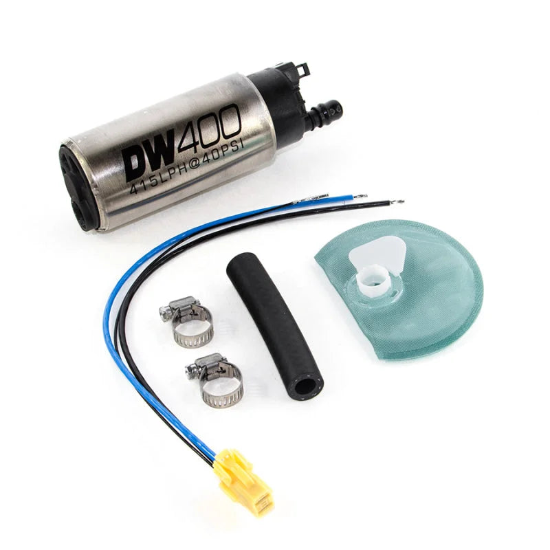 DeatschWerks 415LPH DW400 In-Tank Fuel Pump w/ 9-1045 Install Kit 05-10 Ford Mustang (Except GT500) - Side View
