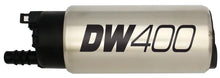 Load image into Gallery viewer, DeatschWerks 415LPH DW400 In-Tank Fuel Pump w/ Universal Set Up Kit - Side View