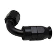 Load image into Gallery viewer, DeatschWerks 6 AN Female Flare Swivel 120-Degree Hose End PTFE - Anodized Matte Black - Main Product View