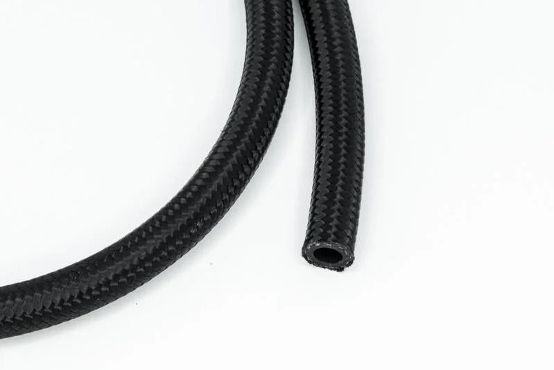 DeatschWerks 6AN Black Nylon Braided CPE Hose 10 Feet - Main Product View