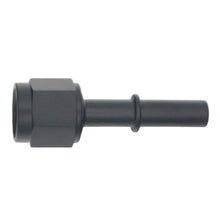 Load image into Gallery viewer, DeatschWerks 6AN Female Flare Swivel to 5/16in Male EFI Quick Disconnect - Anodized Matte Black - Main Product View