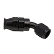 Load image into Gallery viewer, DeatschWerks 6AN Female Swivel 45-Degree Hose End PTFE (Incl 1 Olive Insert) - Anodized Matte Black - Main Product View