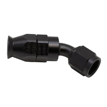 Load image into Gallery viewer, DeatschWerks 6AN Female Swivel 45-Degree Hose End PTFE (Incl 1 Olive Insert) - Anodized Matte Black - Main Product View
