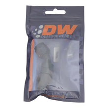 Load image into Gallery viewer, DeatschWerks 6AN Female Swivel 45-Degree Hose End PTFE (Incl 1 Olive Insert) - Anodized Matte Black - Side View