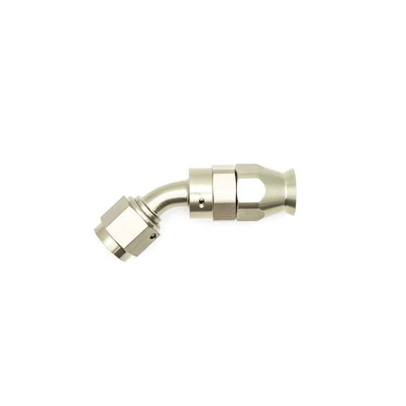 DeatschWerks 6AN Female Swivel 45-Degree Hose End PTFE (Incl. 1 Olive Insert) - Back View
