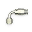 Load image into Gallery viewer, DeatschWerks 6AN Female Swivel 90-Degree Hose End PTFE (Incl. 1 Olive Insert) - Side View
