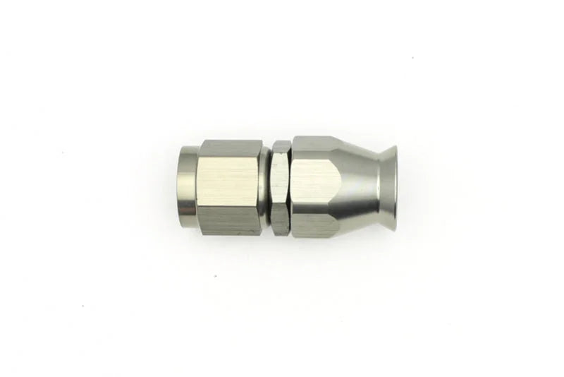 DeatschWerks 6AN Female Swivel Straight Hose End PTFE (Incl. 1 Olive Insert) - Side View
