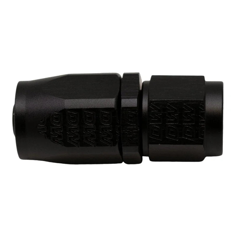 DeatschWerks 6AN Female Swivel Strait Hose End CPE - Anodized Matte Black - Main Product View
