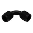 Load image into Gallery viewer, DeatschWerks 6AN Flare Female Swivel 90-Degree to 6AN Flare Female Swivel - Anodized Matte Black - Main Product View