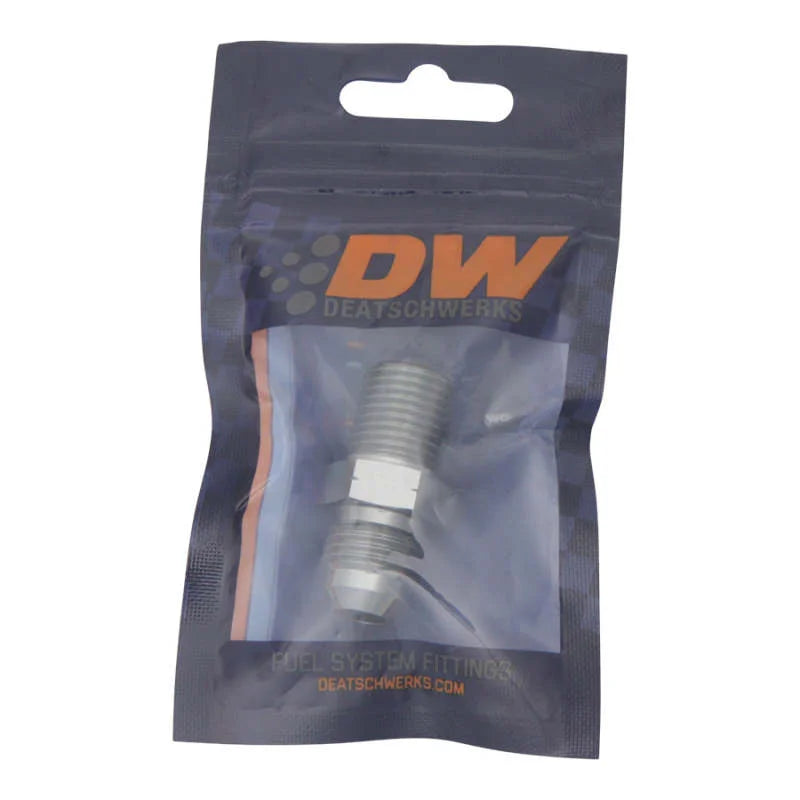 DeatschWerks 6AN Male Flare To 1/4in. Male NPT Adapter - Back View