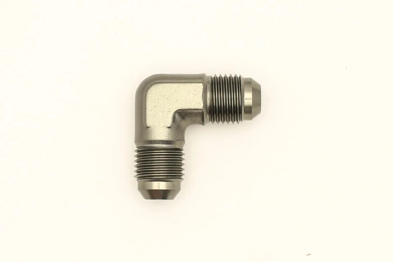 DeatschWerks 6AN Male Flare To 6AN Male Flare 90-Degree Coupler Fitting - Additional View 5