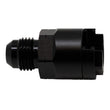 Load image into Gallery viewer, DeatschWerks 6AN Male Flare to 3/8in Female EFI Quick Connect Adapter - Anodized Matte Black - Main Product View
