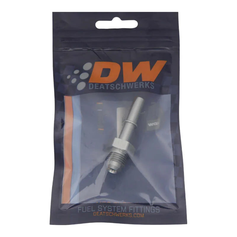 DeatschWerks 6AN Male Flare to 5/16IN Male EFI Quick Connect Adapter - Back View