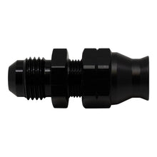 Load image into Gallery viewer, DeatschWerks 6AN Male Flare to 5/16in Hardline Compression Adapter - Anodized Matte Black - Main Product View