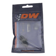 Load image into Gallery viewer, DeatschWerks 6AN Male Flare to 6AN Male Flare Coupler - Anodized Matte Black - Side View