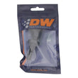 Load image into Gallery viewer, DeatschWerks 6AN Male Flare to 90-Degree 3/8in Single Hose Barb - Anodized Matte Black - Side View