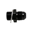 Load image into Gallery viewer, DeatschWerks 6AN Male Flare to M14 X 1.5 Male Metric Adapter (Incl Washer) - Anodized Matte Black - Main Product View