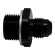 Load image into Gallery viewer, DeatschWerks 6AN Male Flare to M18 X 1.5 Male Metric Adapter (Incl Washer) - Anodized Matte Black - Main Product View