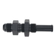 Load image into Gallery viewer, DeatschWerks 6AN Male Flare to Straight 3/8in Single Hose Barb - Anodized Matte Black - Main Product View