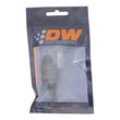 Load image into Gallery viewer, DeatschWerks 6AN Male Flare to Straight 5/16in Single Hose Barb - Anodized Matte Black - Side View