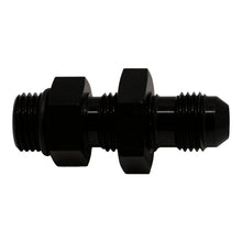 Load image into Gallery viewer, DeatschWerks 6AN O-Ring Male to 6AN Male Flare Bulkhead Include Nut - Anodized Matte Black - Main Product View