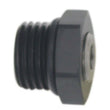 Load image into Gallery viewer, DeatschWerks 6AN ORB Male Plug Fitting with 1/8in NPT Gauge Port - Anodized Matte Black - Main Product View