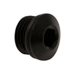 Load image into Gallery viewer, DeatschWerks 6AN ORB Male Plug Low Profile Internal Allen/Hex (Incl O-Ring) - Anodized Matte Black - Main Product View