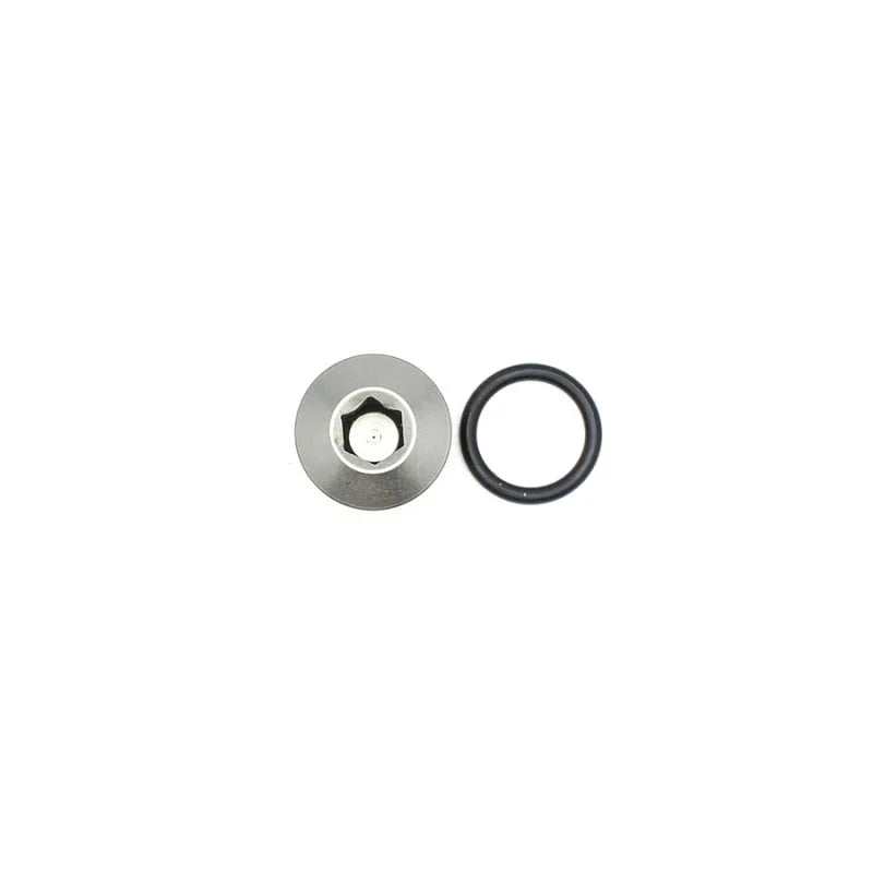 DeatschWerks 6AN ORB Male Plug Low Profile Internal Allen/Hex (Incl. O-Ring) - Side View