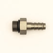Load image into Gallery viewer, DeatschWerks 6AN ORB Male To 5/16in. Male Triple Barb Fitting (Incl. O-Ring) - Side View
