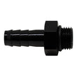 Load image into Gallery viewer, DeatschWerks 6AN ORB Male to 3/8in Male Triple Barb Fitting (Incl O-Ring) - Anodized Matte Black - Main Product View