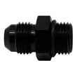 Load image into Gallery viewer, DeatschWerks 6AN ORB Male to 6AN Male Flare Adapter (Incl O-Ring) - Anodized Matte Black - Main Product View