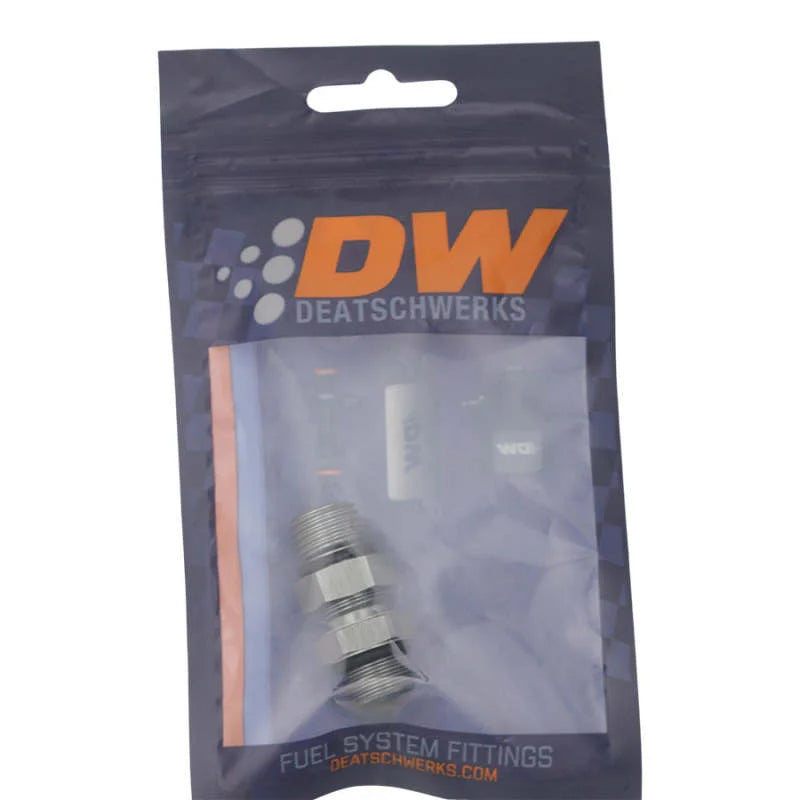 DeatschWerks 6AN ORB Male to 6AN ORB Male Swivel Adapter - Anodized DW Titanium - Side View