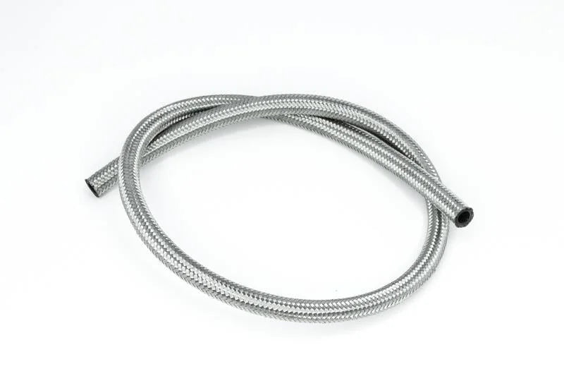 DeatschWerks 6AN SS Double Braided CPE Hose 3 Feet - Back View