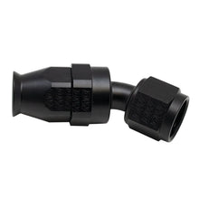 Load image into Gallery viewer, DeatschWerks 8 AN Female Flare Swivel 30-Degree Hose End PTFE - Anodized Matte Black - Main Product View