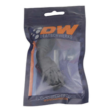 Load image into Gallery viewer, DeatschWerks 8 AN Female Flare Swivel 60-Degree Hose End PTFE - Anodized Matte Black - Side View