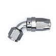 Load image into Gallery viewer, DeatschWerks 8 AN Female Flare Swivel 60-degree Hose End CPE - Anodized DW Titanium - Main Product View