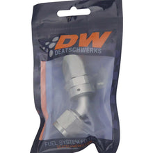 Load image into Gallery viewer, DeatschWerks 8 AN Female Flare Swivel 60-degree Hose End CPE - Anodized DW Titanium - Back View