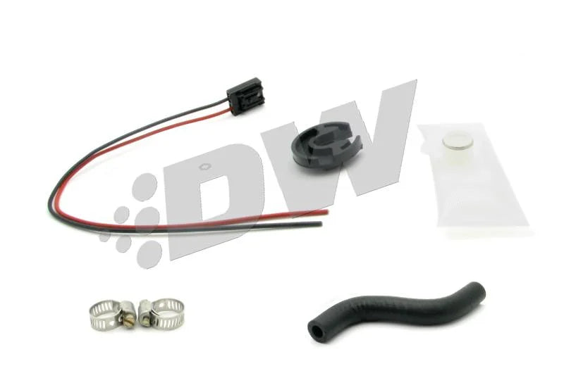 DeatschWerks 85-97 Ford Mustang DW200 / DW300 Fuel Pump Set up Kit - Side View