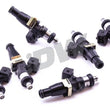 Load image into Gallery viewer, DeatschWerks 89-94 Nissan Skyline RB20DET / 89-02 RB26DETT Bosch EV14 1500cc Injectors (Set of 6) - Back View