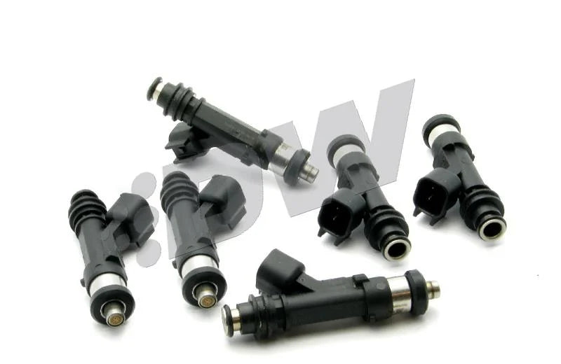 DeatschWerks 89-94 Nissan Skyline RB20DET 900cc Injectors - Set of 6 - Back View