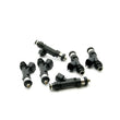 Load image into Gallery viewer, DeatschWerks 89-94 Nissan Skyline RB20DET 900cc Injectors - Set of 6 - Installation View