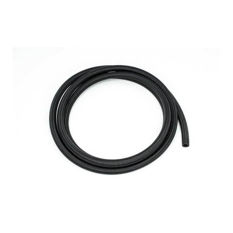 DeatschWerks 8AN Black Nylon Braided CPE Hose 10 Feet - Back View