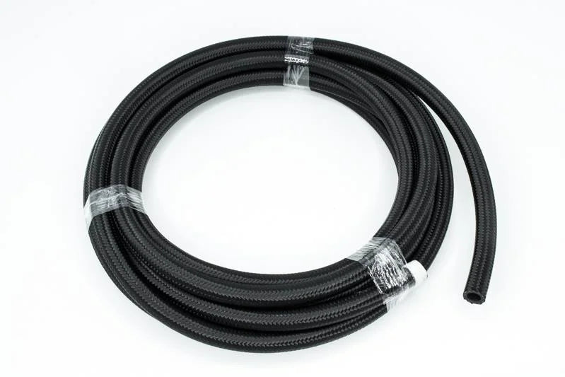 DeatschWerks 8AN Black Nylon Braided CPE Hose 20 Feet - Main Product View