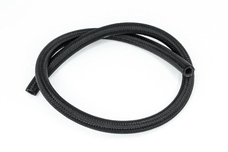 DeatschWerks 8AN Black Nylon Braided CPE Hose 3 Feet - Main Product View