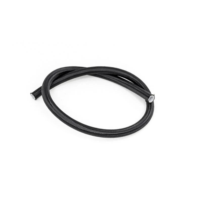 DeatschWerks 8AN Black Nylon Braided PTFE Hose 3 Feet - Main Product View