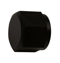 Load image into Gallery viewer, DeatschWerks 8AN Female Flare Cap - Anodized Matte Black - Main Product View