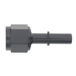 Load image into Gallery viewer, DeatschWerks 8AN Female Flare Swivel to 3/8in Male EFI Quick Disconnect - Anodized Matte Black - Main Product View